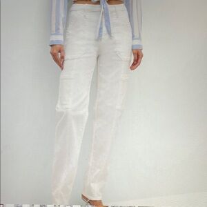 NWT MOTHER WHITE 
The Private Double Pocket Skimp Jeans size 26